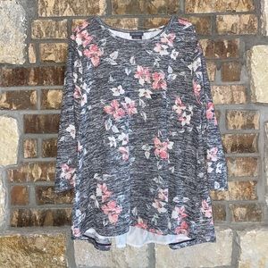 Floral long sleeve top